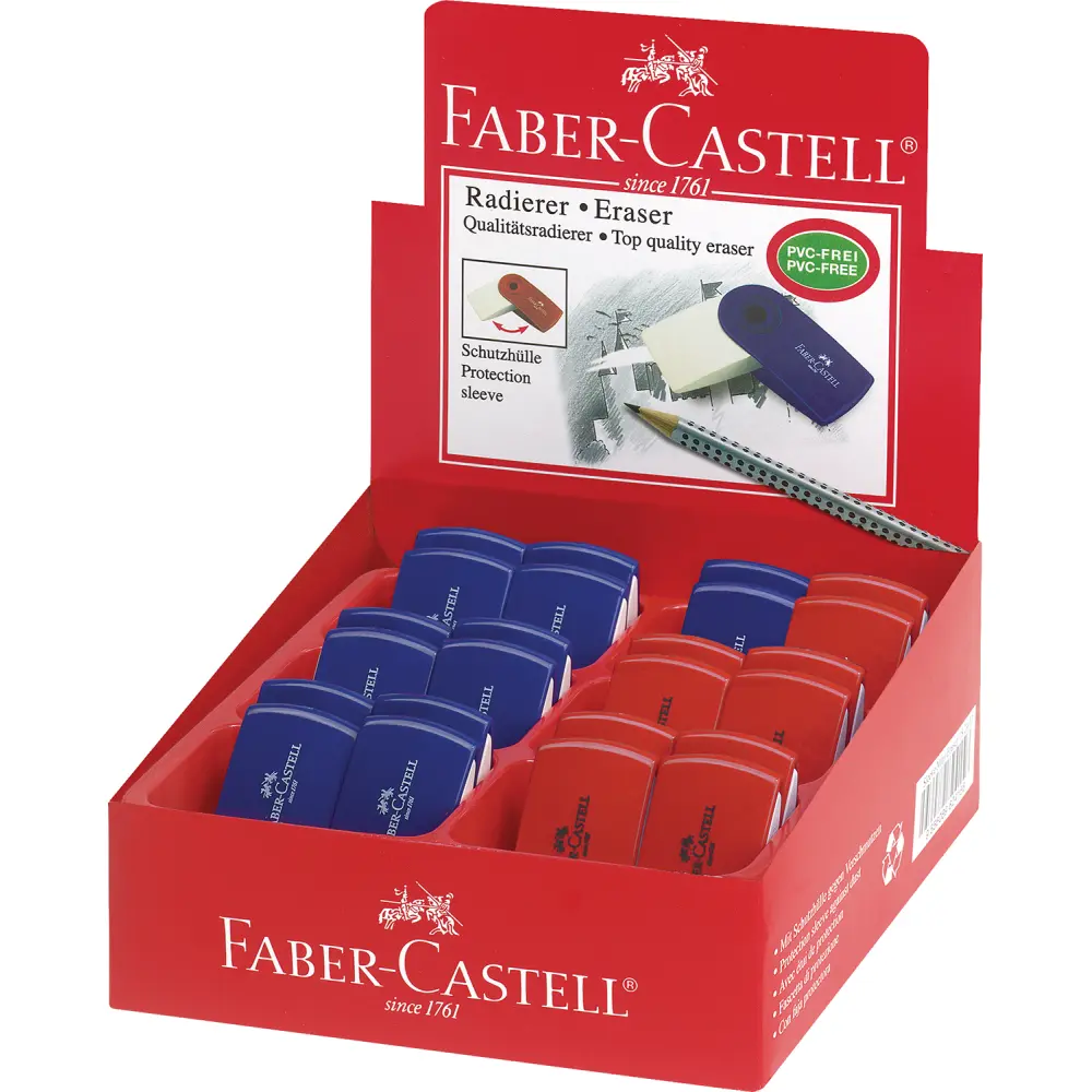 Radirka FABER-CASTELL, sleeve mini color